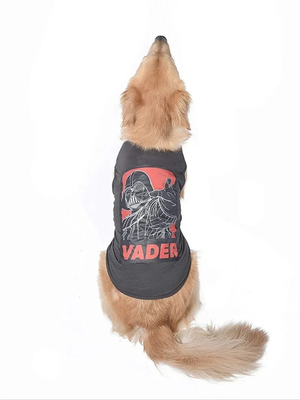 Star Wars Vader Graphic Tank Top for Dogs- Black & Red